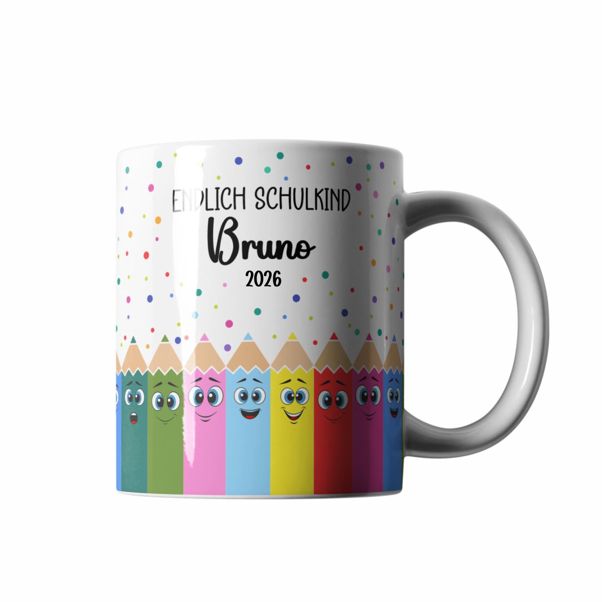 Tasse Einschulung mit Name Personalisieren - Endlich Schulkind - FOTOFOL