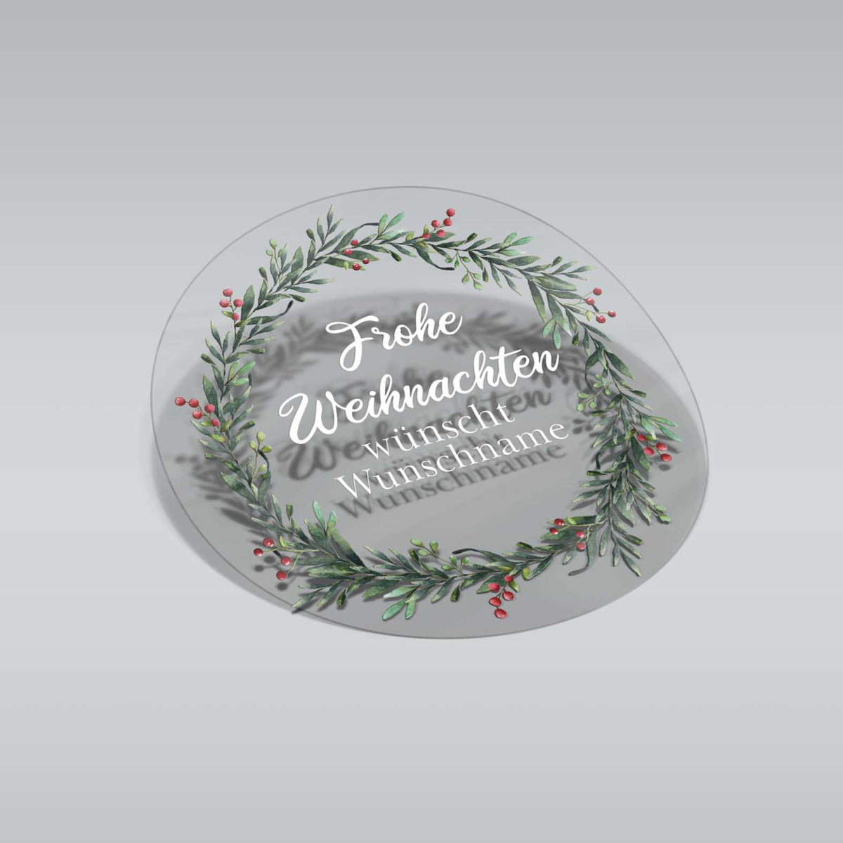 Weihnachten Aufkleber für Geschenke - 24 Stück Personalisierte transparente Aufkleber - FOTOFOL