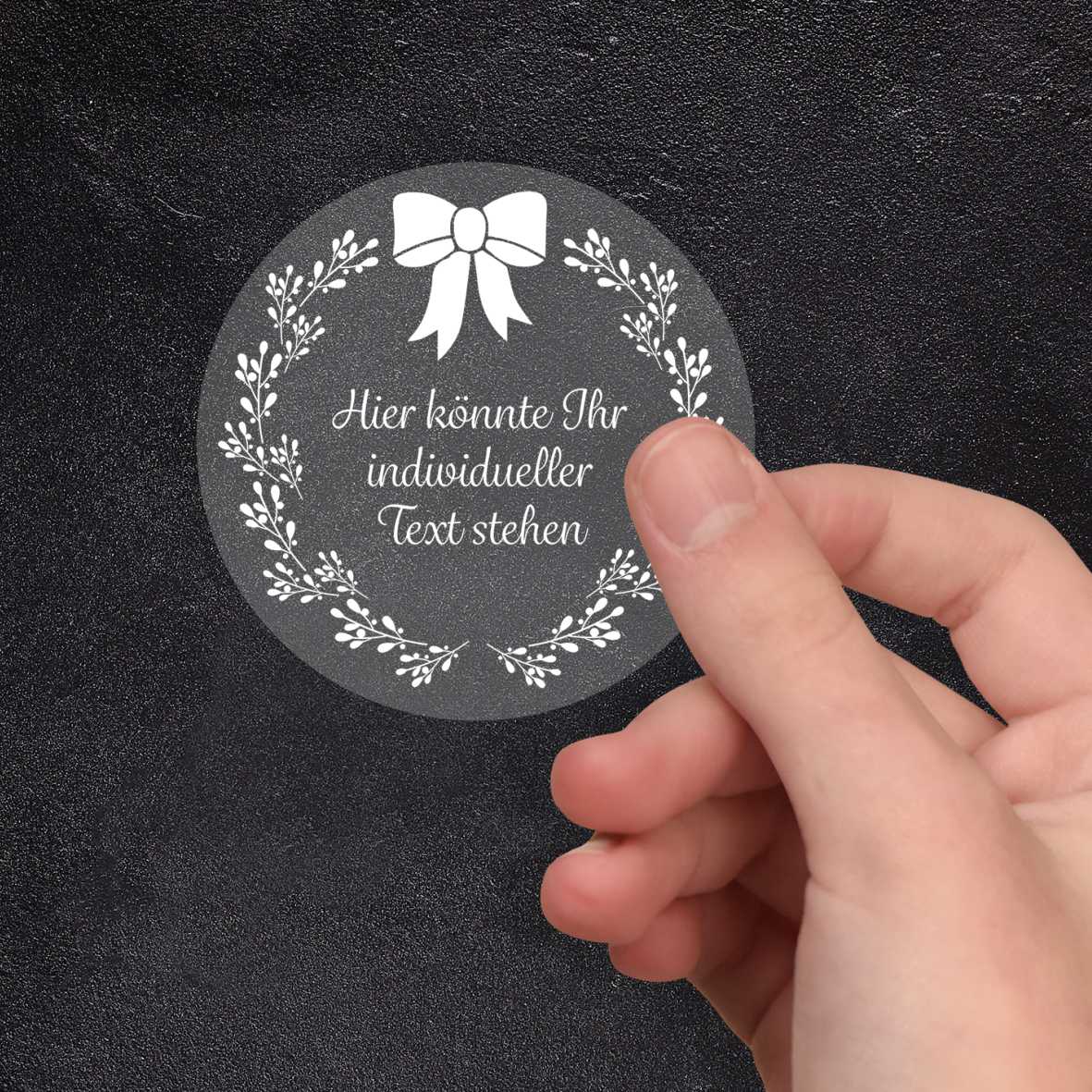 Weihnachten Aufkleber für Geschenke - 24 Stück Personalisierte transparente Aufkleber - FOTOFOL