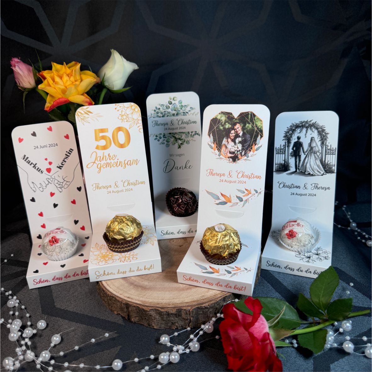 Aufsteller für Gastgeschenke personalisiert - Love - FOTOFOL