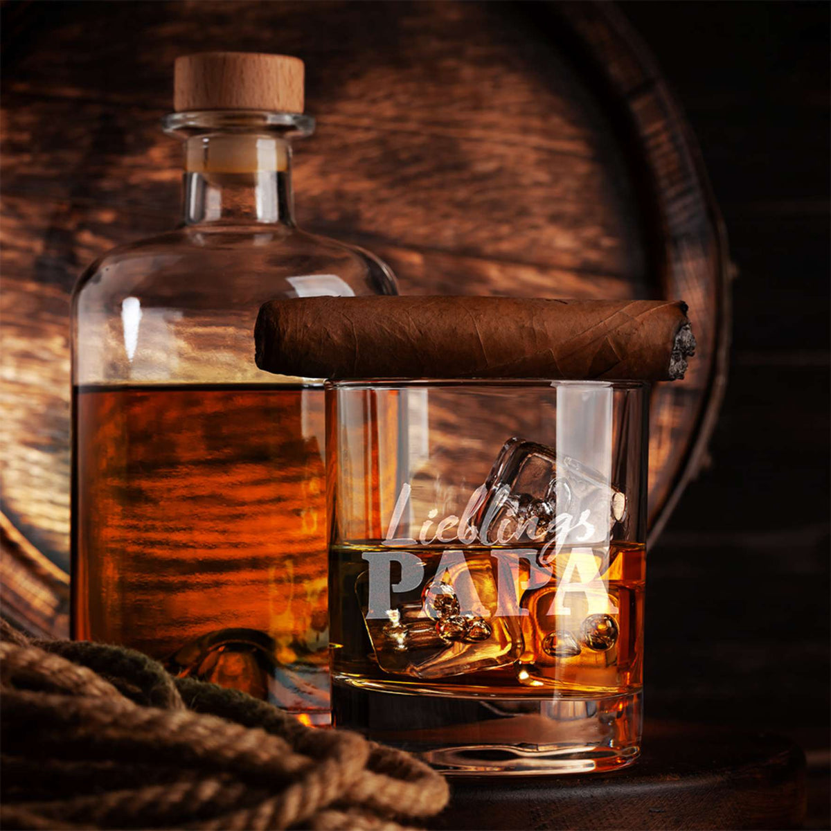 Personalisiertes Whiskey Glas "Lieblings PAPA" - FOTOFOL