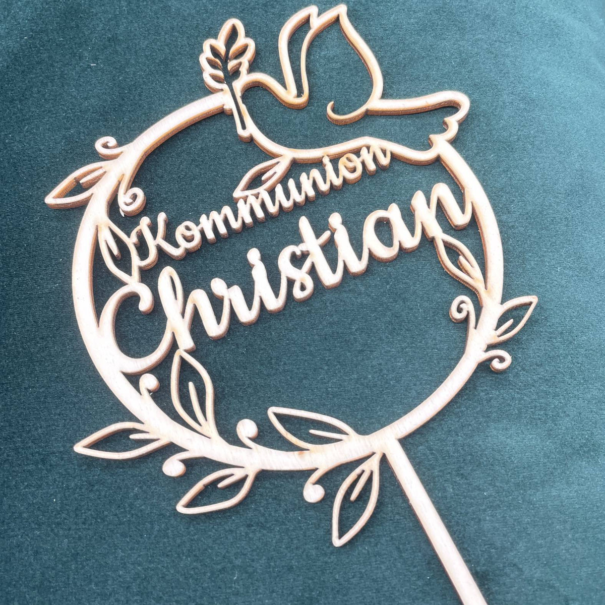 CAKE TOPPER Kommunion mit Wunschname personalisiert - Tortendeko & Kuchendeko - FOTOFOL