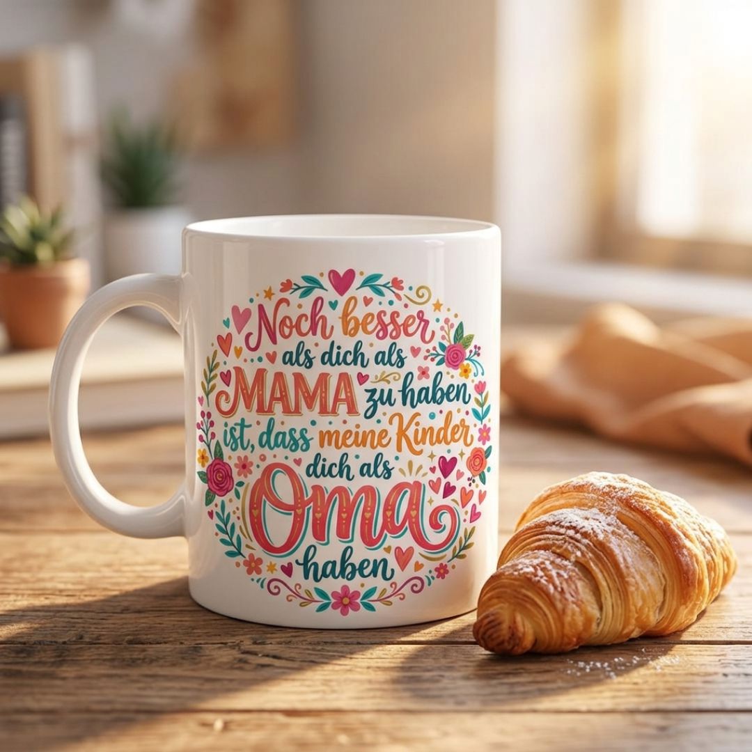 FOTOFOL - Personalisierte Tasse - Danke Oma - personalisiert mit Wunschname