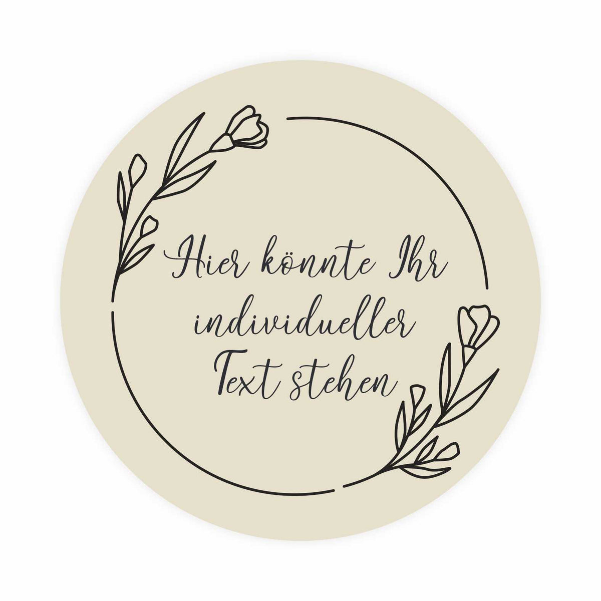 Personalisierte Aufkleber "Vintage "- 24 Stück - 4,5cm - FOTOFOL