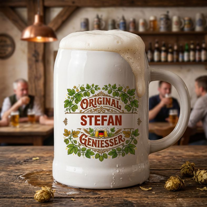 FOTOFOL - Bierkrug personalisiert, Bierkrug mit Namen, Bierkrug bedrucken, personalisierte Biergeschenke, Geschenk für Bierliebhaber, Bierkrug selbst gestalten, Männergeschenk Bier, Vatertag Geschenk personalisiert, Bierkrug Keramik 500ml, individuelle Geschenkidee Männer, Bierfreunde Geschenk, personalisierter Krug, Bierkrug gravieren, Geburtstagsgeschenk Bier, originelle Biergeschenke