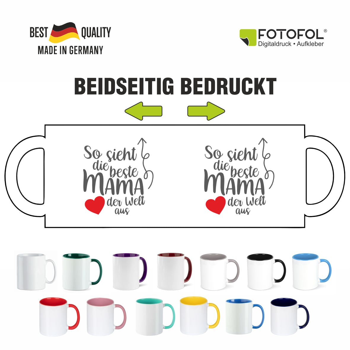 FOTOFOL - Personalisierte Tasse - personalisiert mit Wunschtext