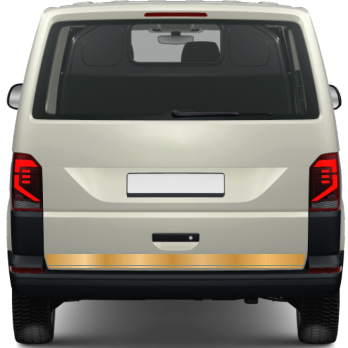 FOTOFOL - Heckklappen Heckstreifen Aufkleber Wunschtext passend für VW T6.1 T6 T5 Multivan Bulli
