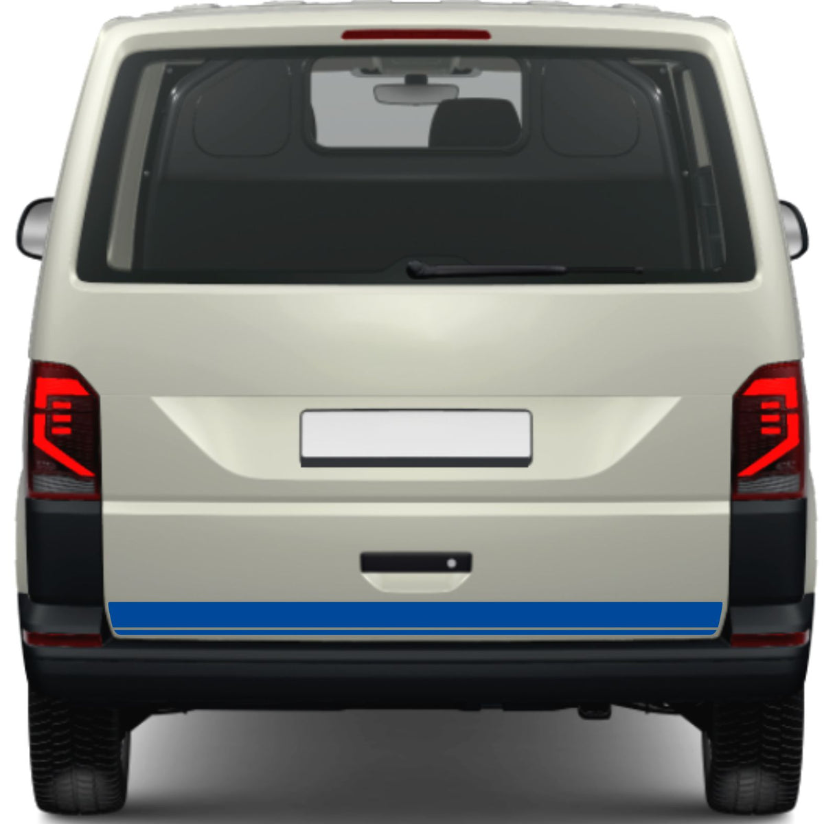 FOTOFOL - Heckklappen Heckstreifen Aufkleber Wunschtext passend für VW T6.1 T6 T5 Multivan Bulli