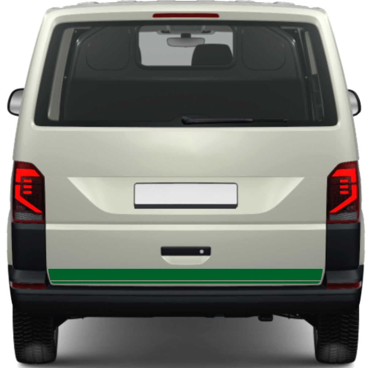 FOTOFOL - Heckklappen Heckstreifen Aufkleber Wunschtext passend für VW T6.1 T6 T5 Multivan Bulli