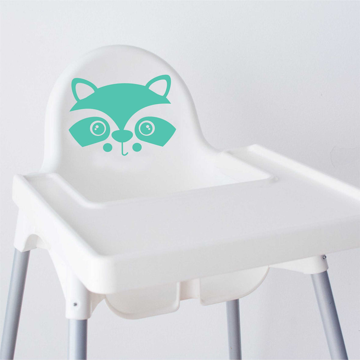 Aufkleber Sticker Waschbär passt für IKEA ANTILOP MAMMUT Kinderstuhl Hocker Kinder - FOTOFOL