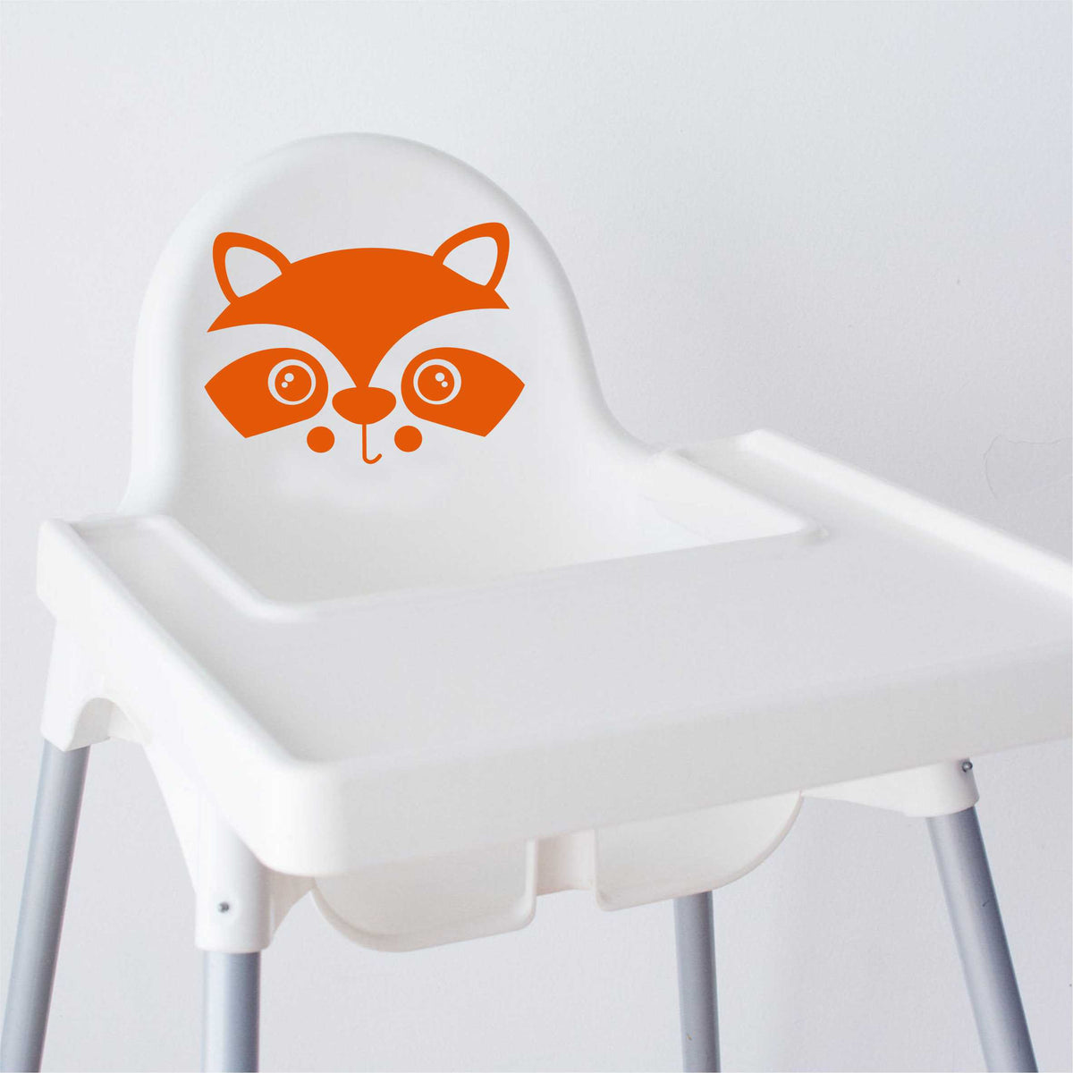 Aufkleber Sticker Waschbär passt für IKEA ANTILOP MAMMUT Kinderstuhl Hocker Kinder - FOTOFOL