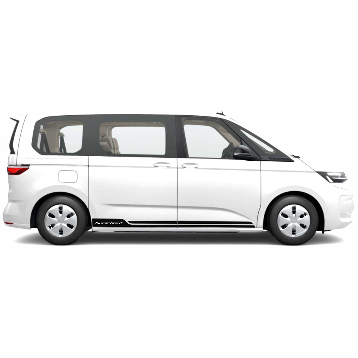 Seitenstreifen Zierstreifen mit Wunschtext passend für VW T7 Multivan - FOTOFOL
