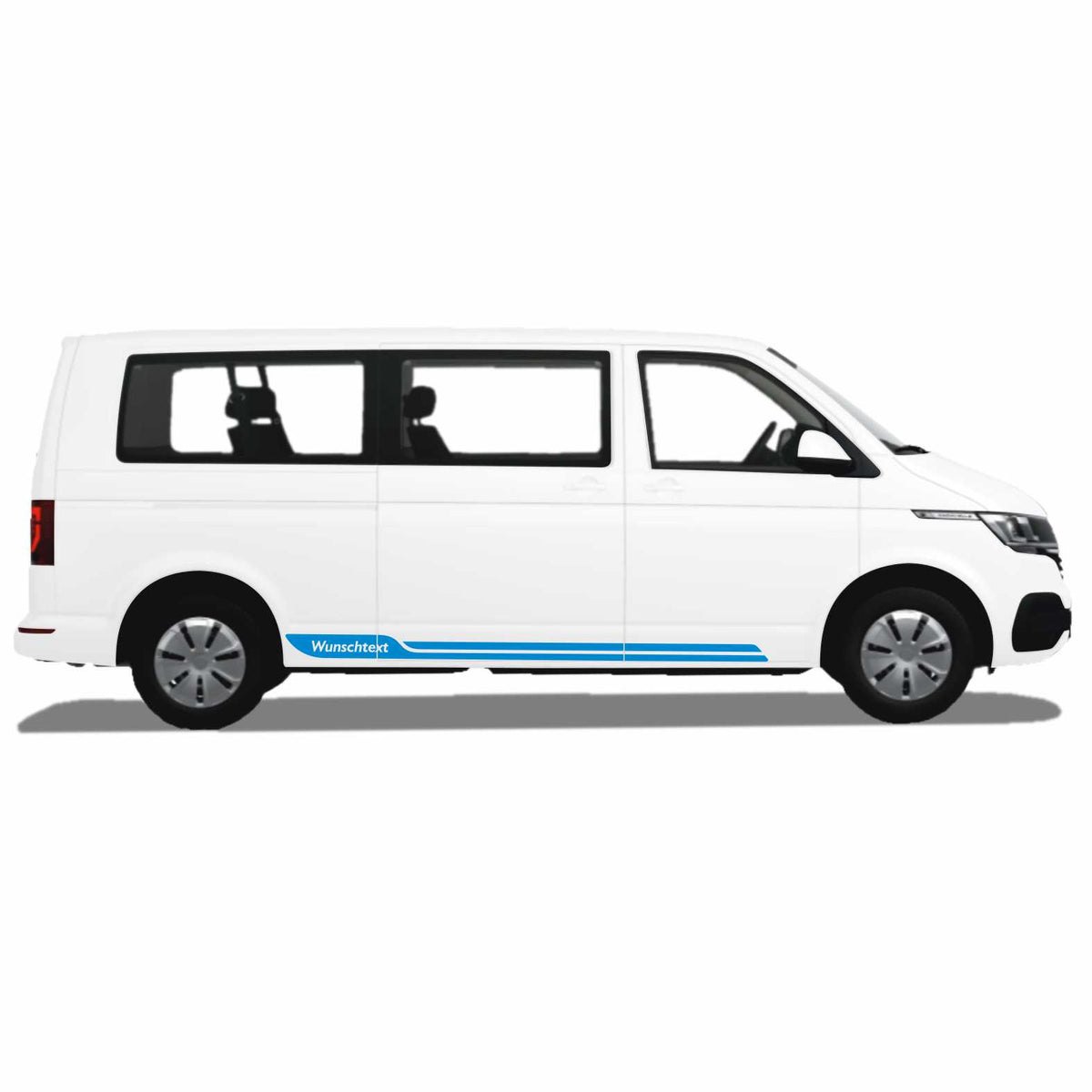Seitenstreifen passend für VW T6.1, T6, T5, Multivan, Bulli, Wunschtext Aufkleber - FOTOFOL