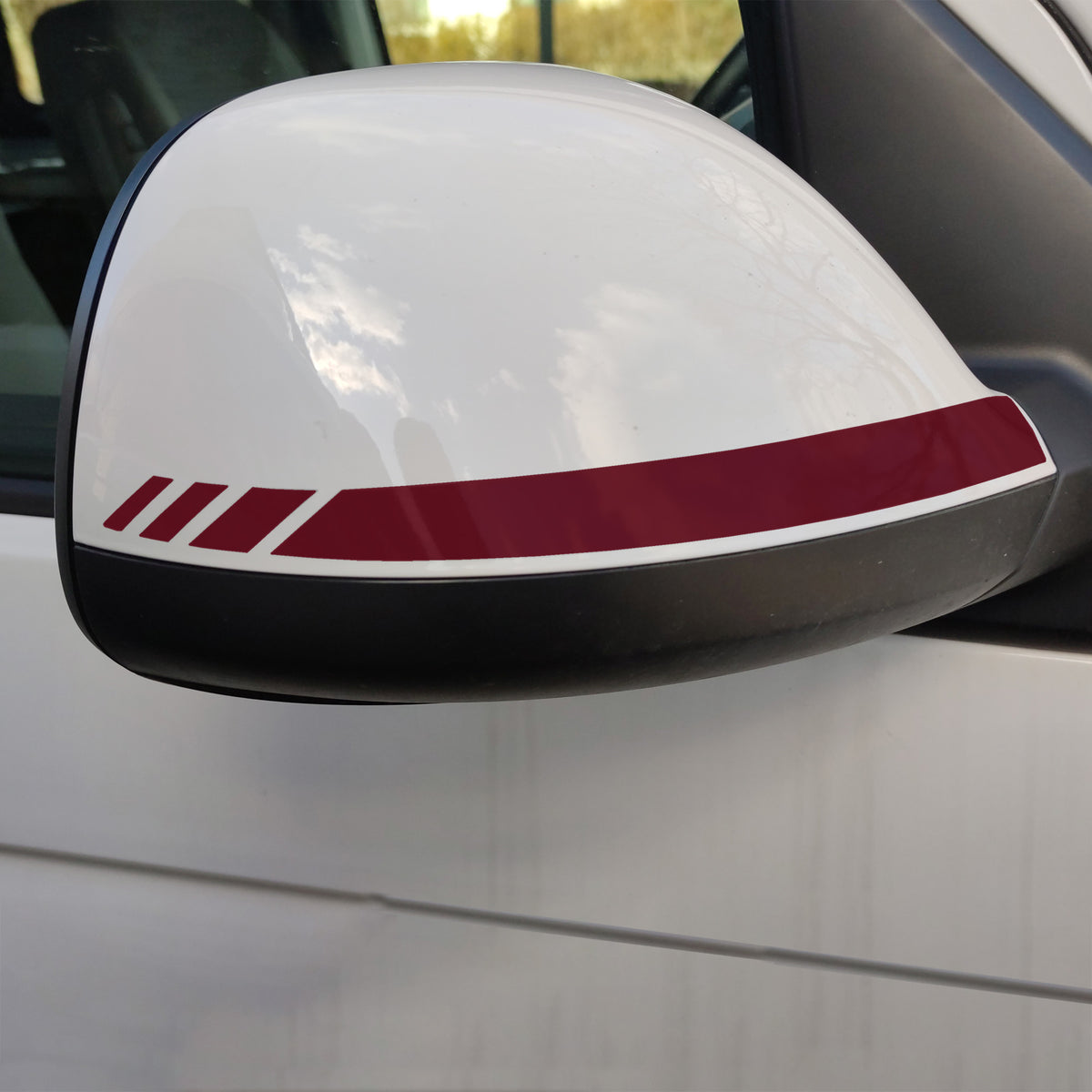 Spiegelstreifen Aufkleber Set passend für VW T6.1 - Spiegelgehäuse Tuning Sticker - FOTOFOL