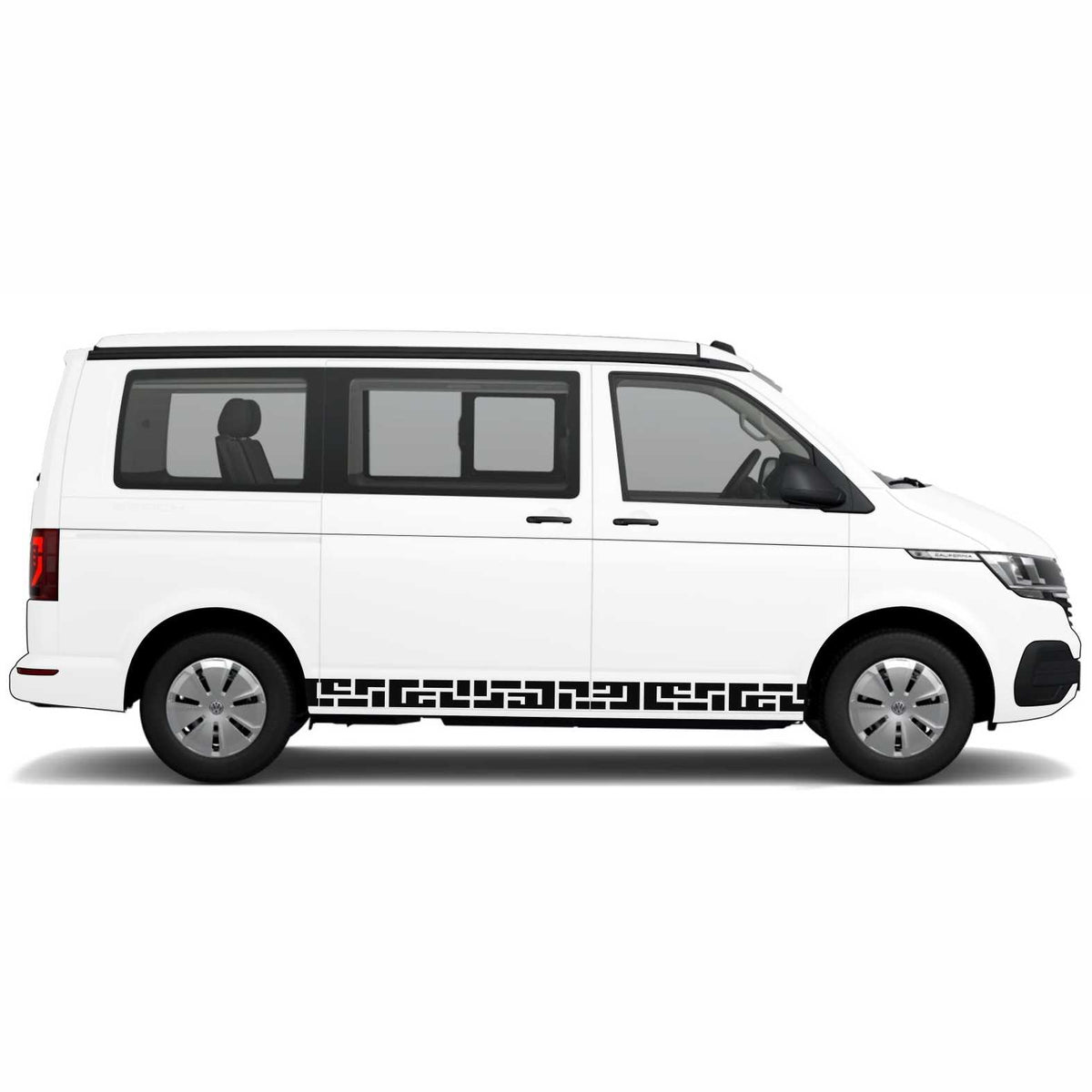 Seitenstreifen passend für Volkswagen Multivan Transporter T5 T6 T6.1 VW Bus Autoaufkleber - FOTOFOL