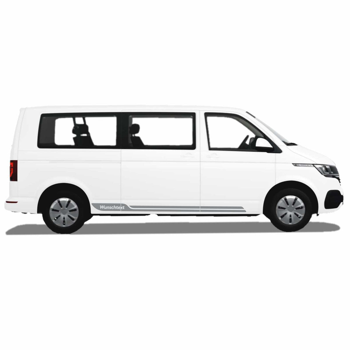 Seitenstreifen passend für VW T6.1, T6, T5, Multivan, Bulli, Wunschtext Aufkleber - FOTOFOL