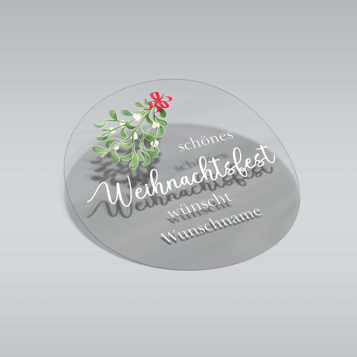 FOTOFOL -  Personalisierte transparente Aufkleber - Personalisierte Aufkleber mit Wunschtext 
