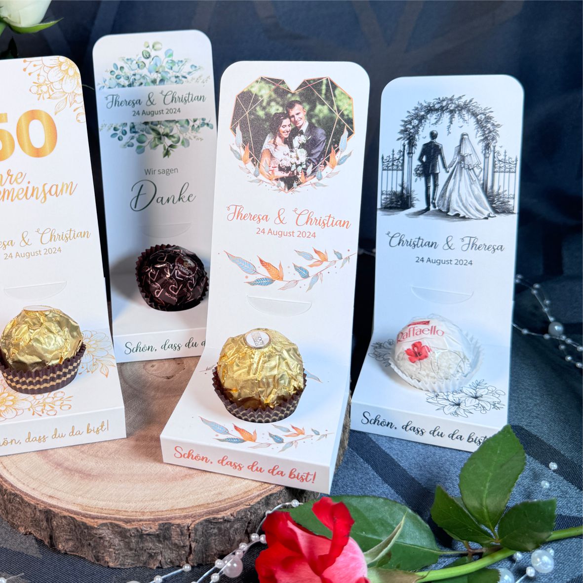 Aufsteller für Gastgeschenke personalisiert - Love - FOTOFOL