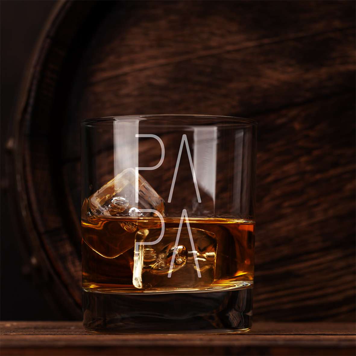 Personalisiertes Whiskey Glas "PAPA" - FOTOFOL