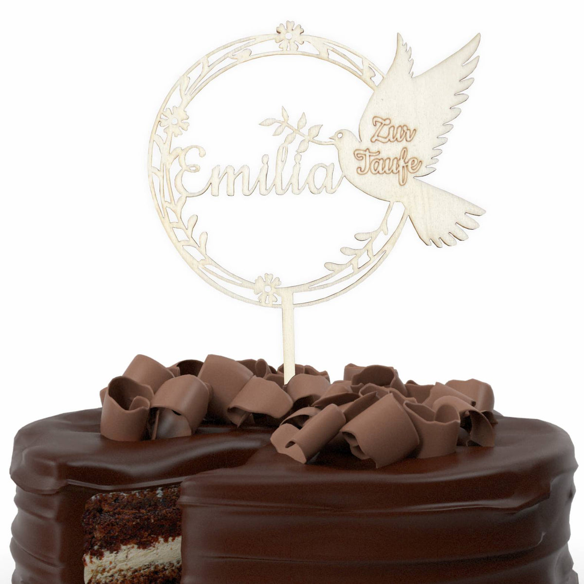 CAKE TOPPER  Taufe Wunschname personalisiert  - Tortendeko & Kuchendeko - FOTOFOL
