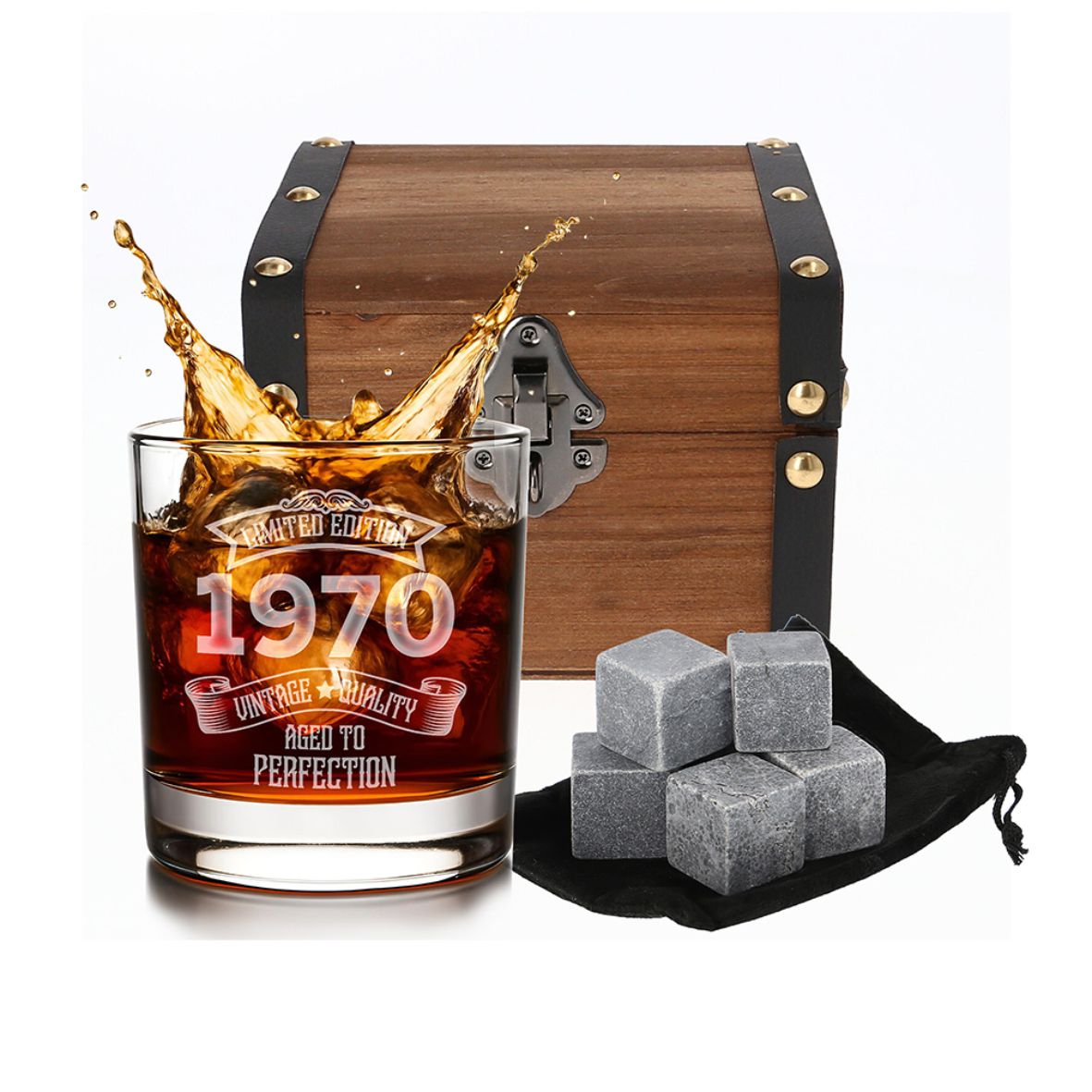 Personalisiertes Whiskey Glas "Limited Edition" mit  Geburtsjahr - FOTOFOL