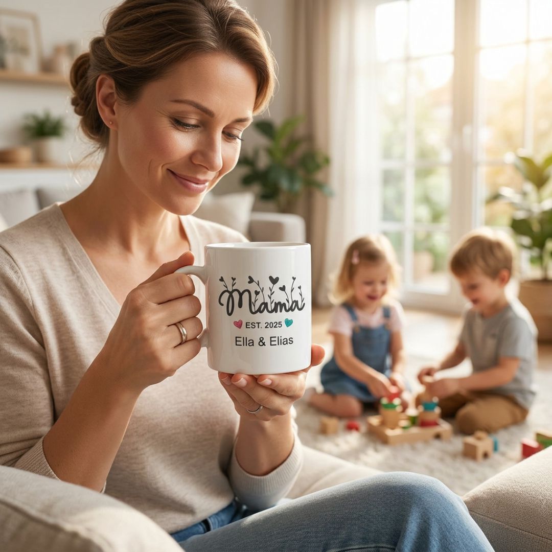 FOTOFOL-Personalisierte Tasse - Meine Mama ist die Beste - personalisiert mit Wunschname