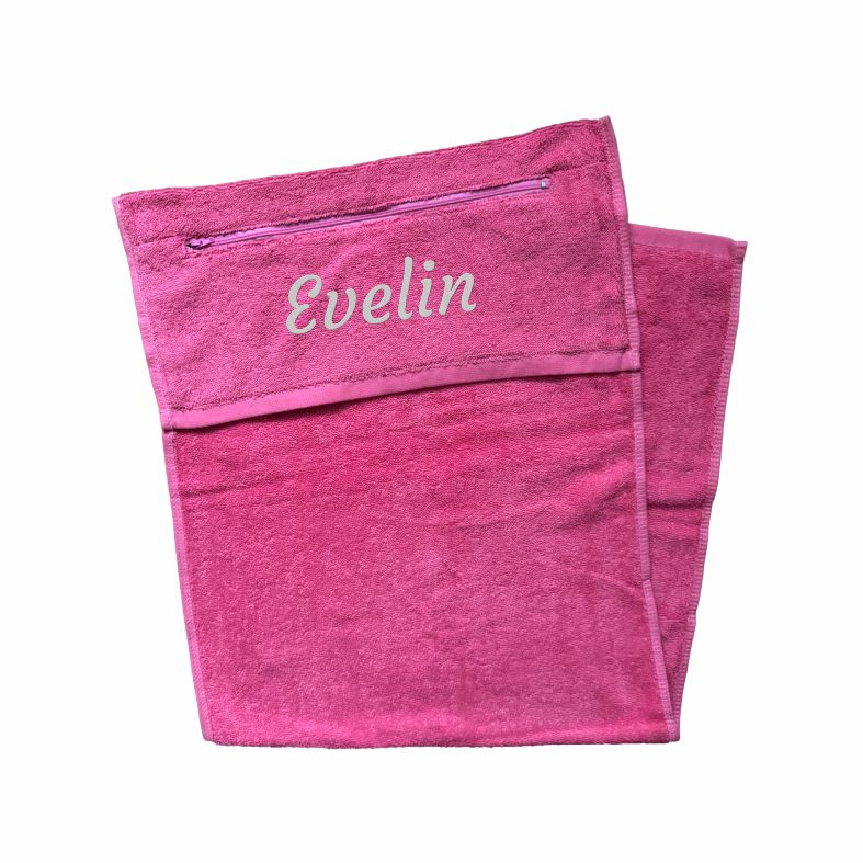 FOTOFOL - Fitness Sport Trainings Handtuch PERSONALISIERT mit Name 100% Baumwolle 40x100cm