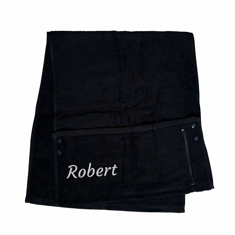 FOTOFOL - Fitness Sport Trainings Handtuch PERSONALISIERT mit Name 100% Baumwolle 40x100cm