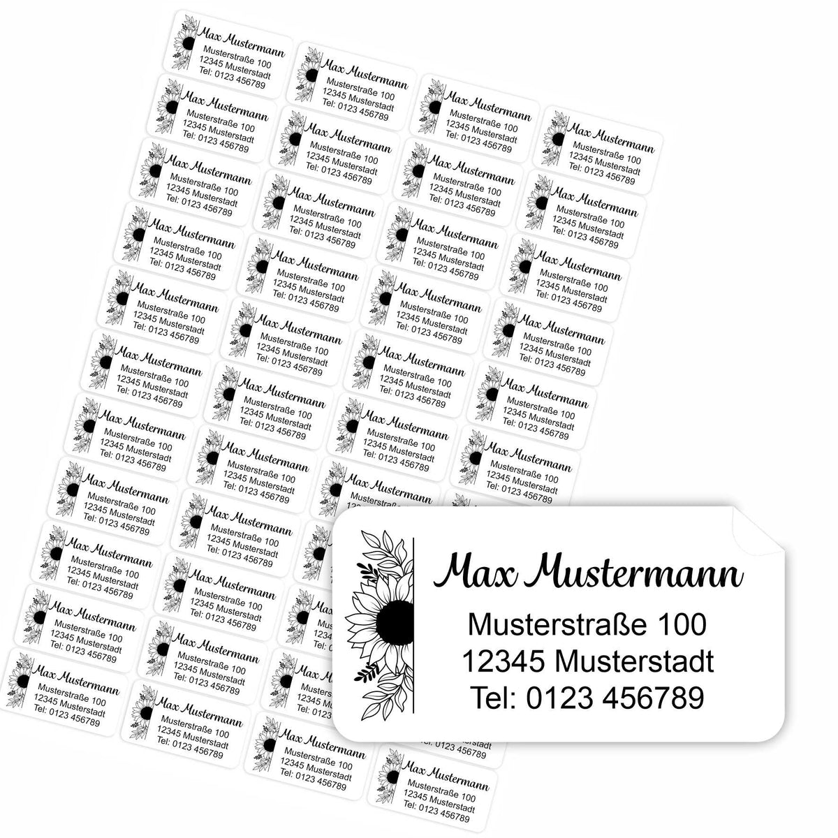 FOTOFOL Individuelle Adressaufkleber mit vielen Motiven & Farben | Kleine Adressaufkleber & Adressetiketten selbst gestalten |   Adressetiketten/Adressaufkleber in höchster Qualität |  Ideal für das Versenden Ihrer Briefe oder Pakete