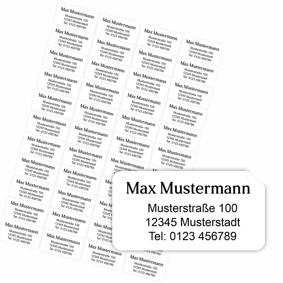 FOTOFOL Individuelle Adressaufkleber mit vielen Motiven & Farben | Kleine Adressaufkleber & Adressetiketten selbst gestalten |   Adressetiketten/Adressaufkleber in höchster Qualität |  Ideal für das Versenden Ihrer Briefe oder Pakete