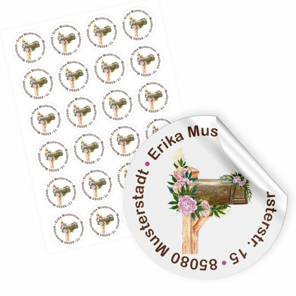 FOTOFOL Individuelle Adressaufkleber mit vielen Motiven & Farben | Kleine Adressaufkleber & Adressetiketten selbst gestalten |   Adressetiketten/Adressaufkleber in höchster Qualität |  Ideal für das Versenden Ihrer Briefe oder Pakete