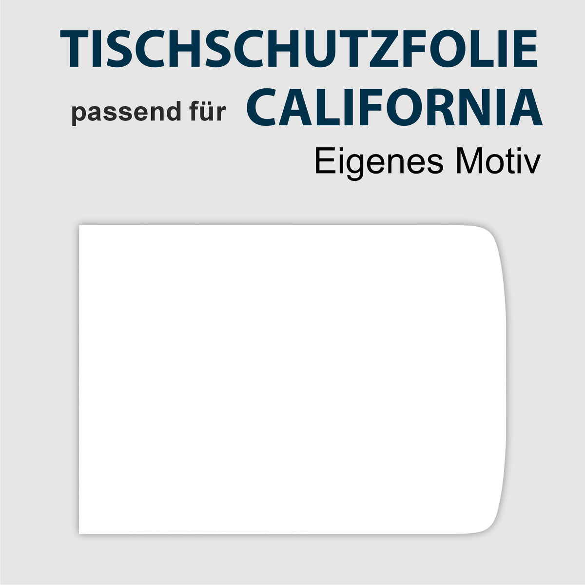 Tischschutzfolie für VW T6.1 California - Tischschutz Innenraum