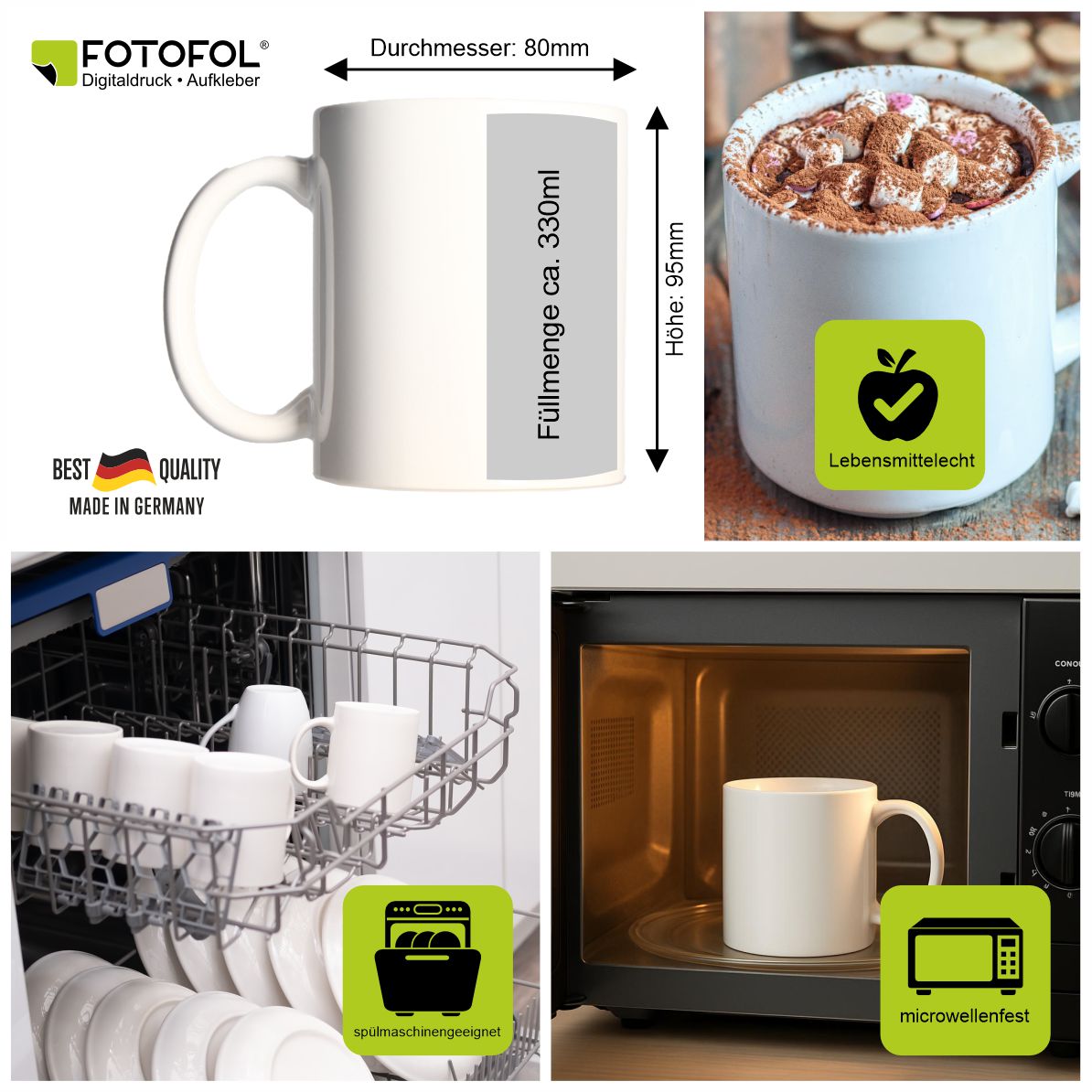 FOTOFOL - Personalisierte Tasse  - personalisiert mit Wunschtext