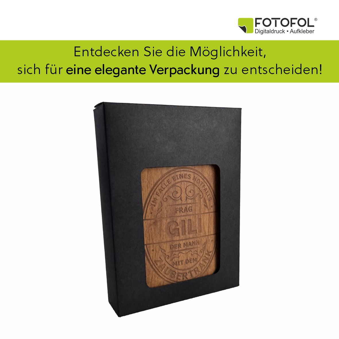 FOTOFOL - personalisierter Flachmann mit Gravur 