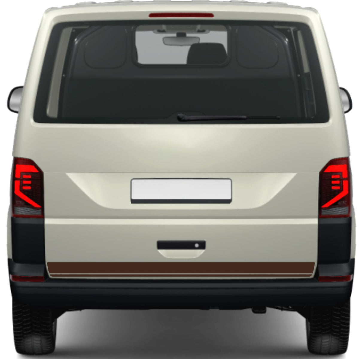 FOTOFOL - Heckklappen Heckstreifen Aufkleber Wunschtext passend für VW T6.1 T6 T5 Multivan Bulli