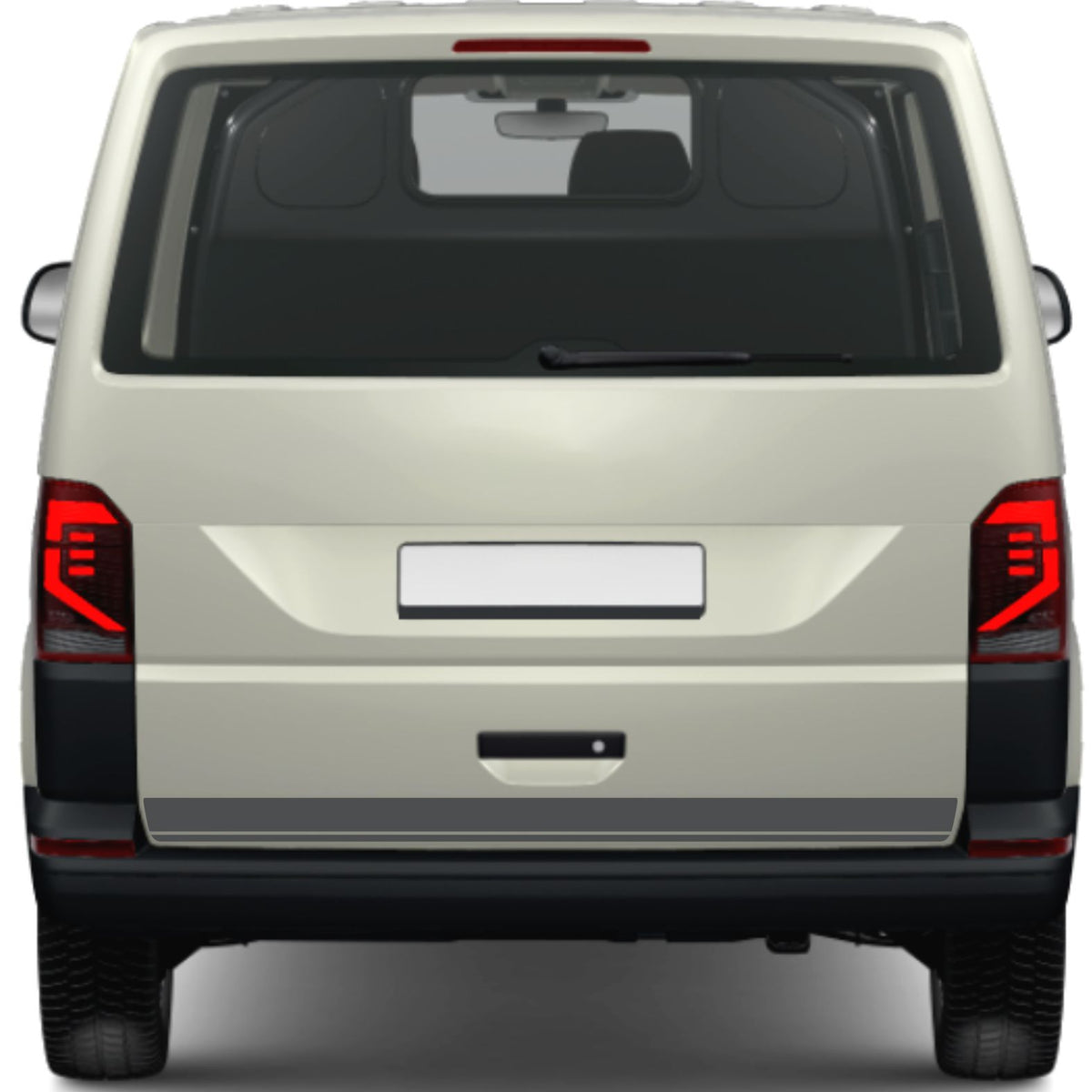 FOTOFOL - Heckklappen Heckstreifen Aufkleber Wunschtext passend für VW T6.1 T6 T5 Multivan Bulli
