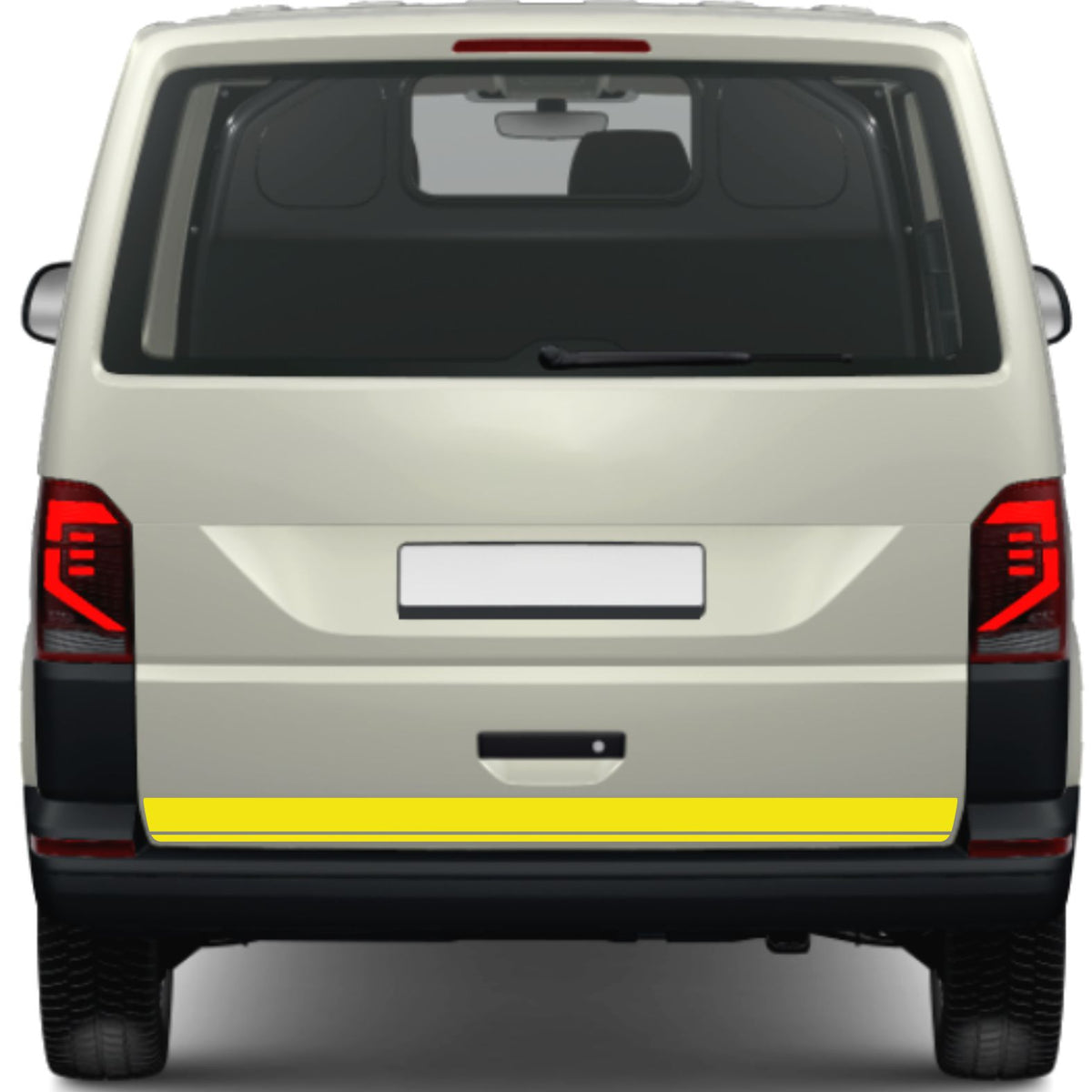 FOTOFOL - Heckklappen Heckstreifen Aufkleber Wunschtext passend für VW T6.1 T6 T5 Multivan Bulli