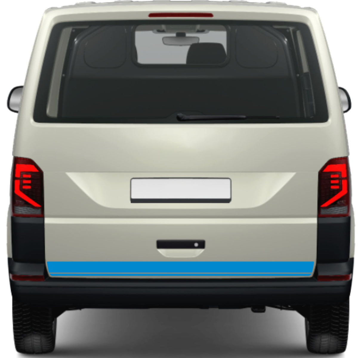 FOTOFOL - Heckklappen Heckstreifen Aufkleber Wunschtext passend für VW T6.1 T6 T5 Multivan Bulli