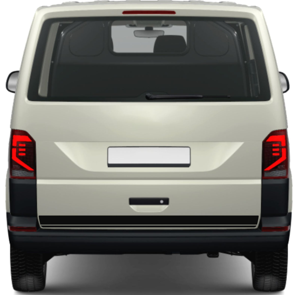 FOTOFOL - Heckklappen Heckstreifen Aufkleber Wunschtext passend für VW T6.1 T6 T5 Multivan Bulli