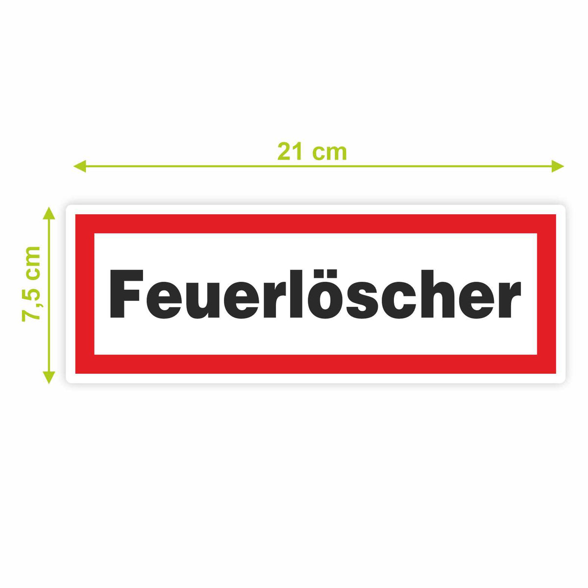 2x Aufkleber "Feuerlöscher" 21x7,5cm - FOTOFOL