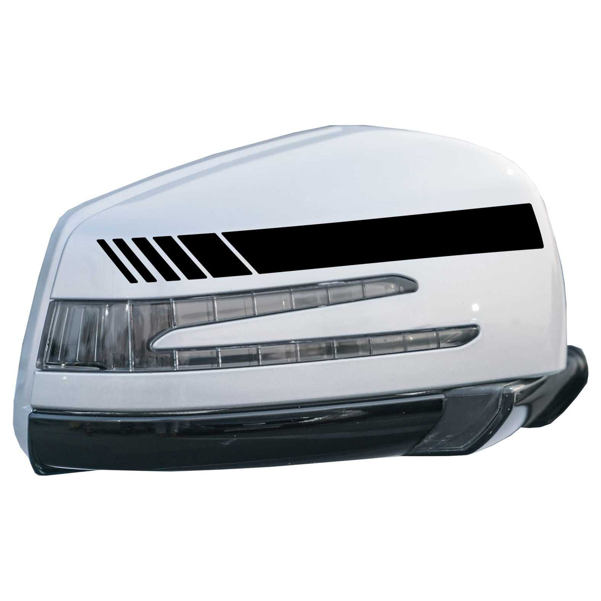 Auto Rückspiegel Aufkleber mit Streifen Design - 6 Einheiten mit unterschiedlichen Breiten - FOTOFOL