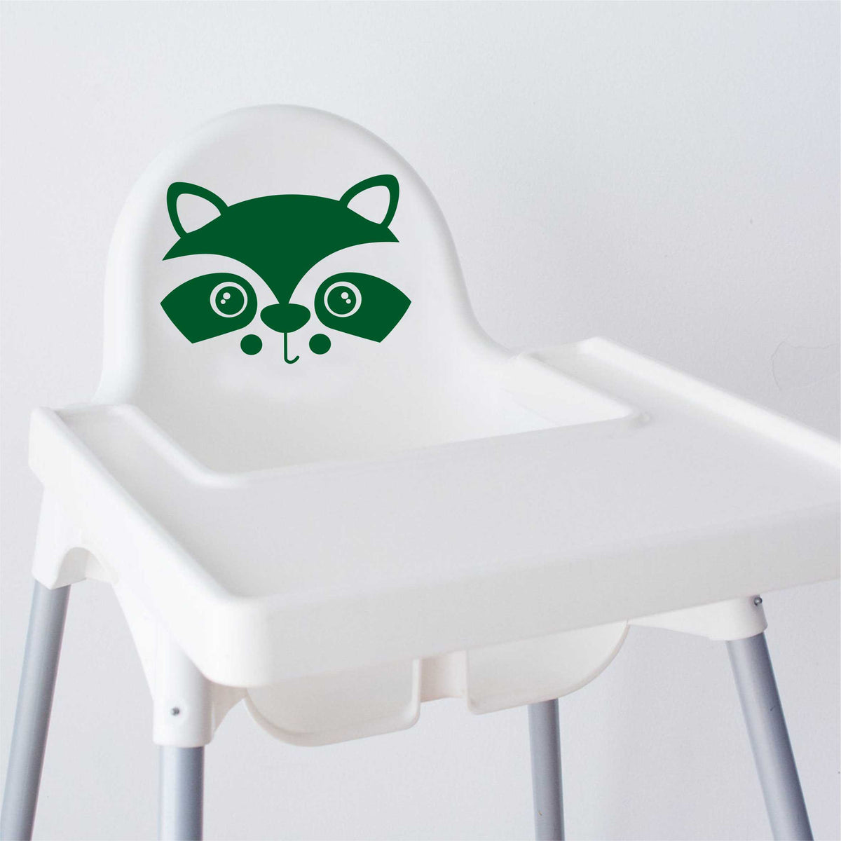 Aufkleber Sticker Waschbär passt für IKEA ANTILOP MAMMUT Kinderstuhl Hocker Kinder - FOTOFOL
