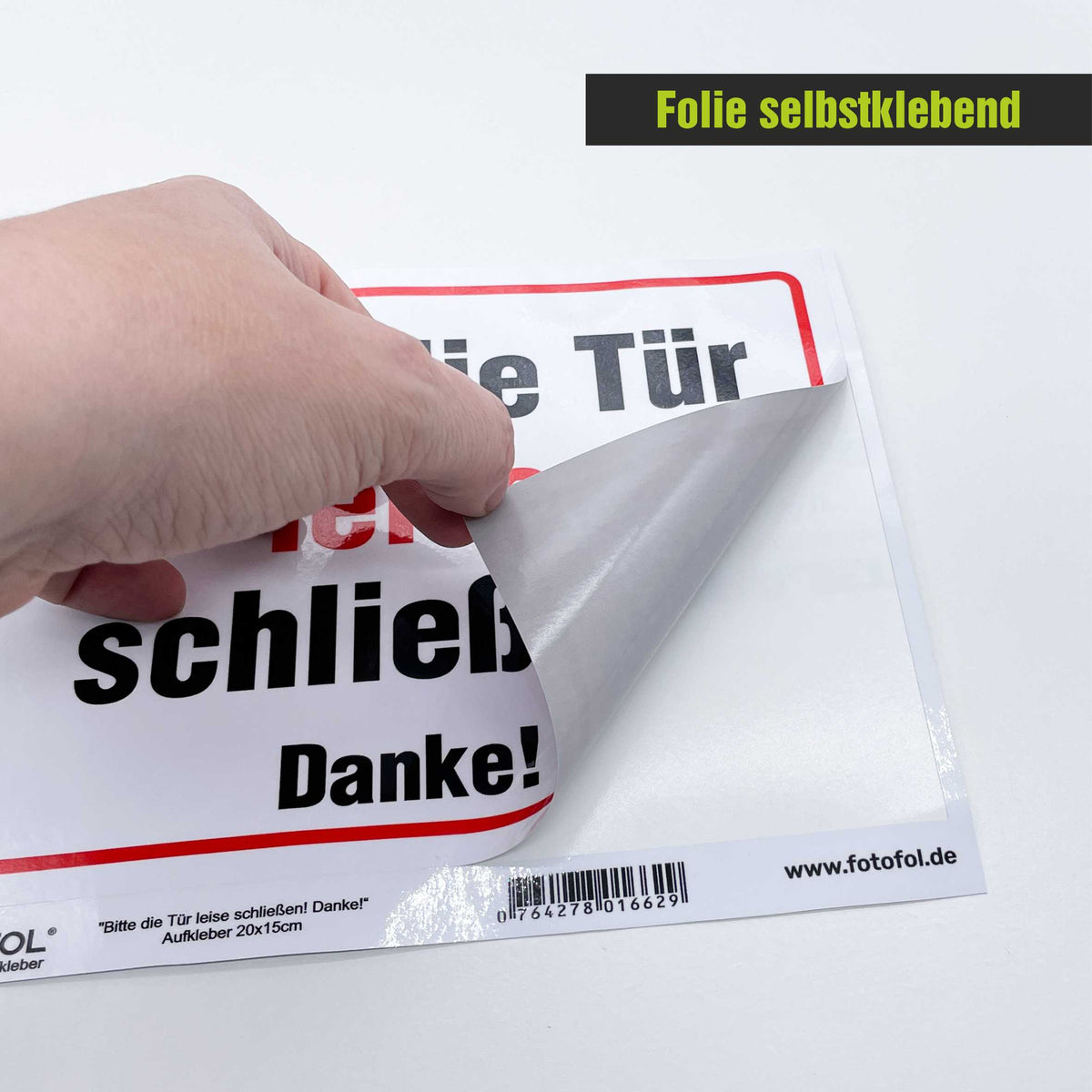 Aufkleber "Die Tür Bitte leise schließen!" - FOTOFOL