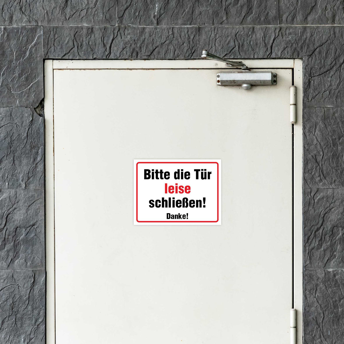Aufkleber "Die Tür Bitte leise schließen!" - FOTOFOL