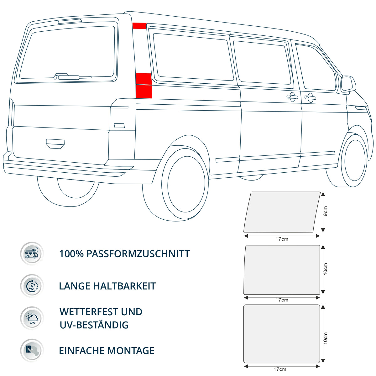 Schutzfolie Auto Markise Kurbel passend für VW T5 T6 T6.1 California Beach Coast Ocean Bulli - FOTOFOL