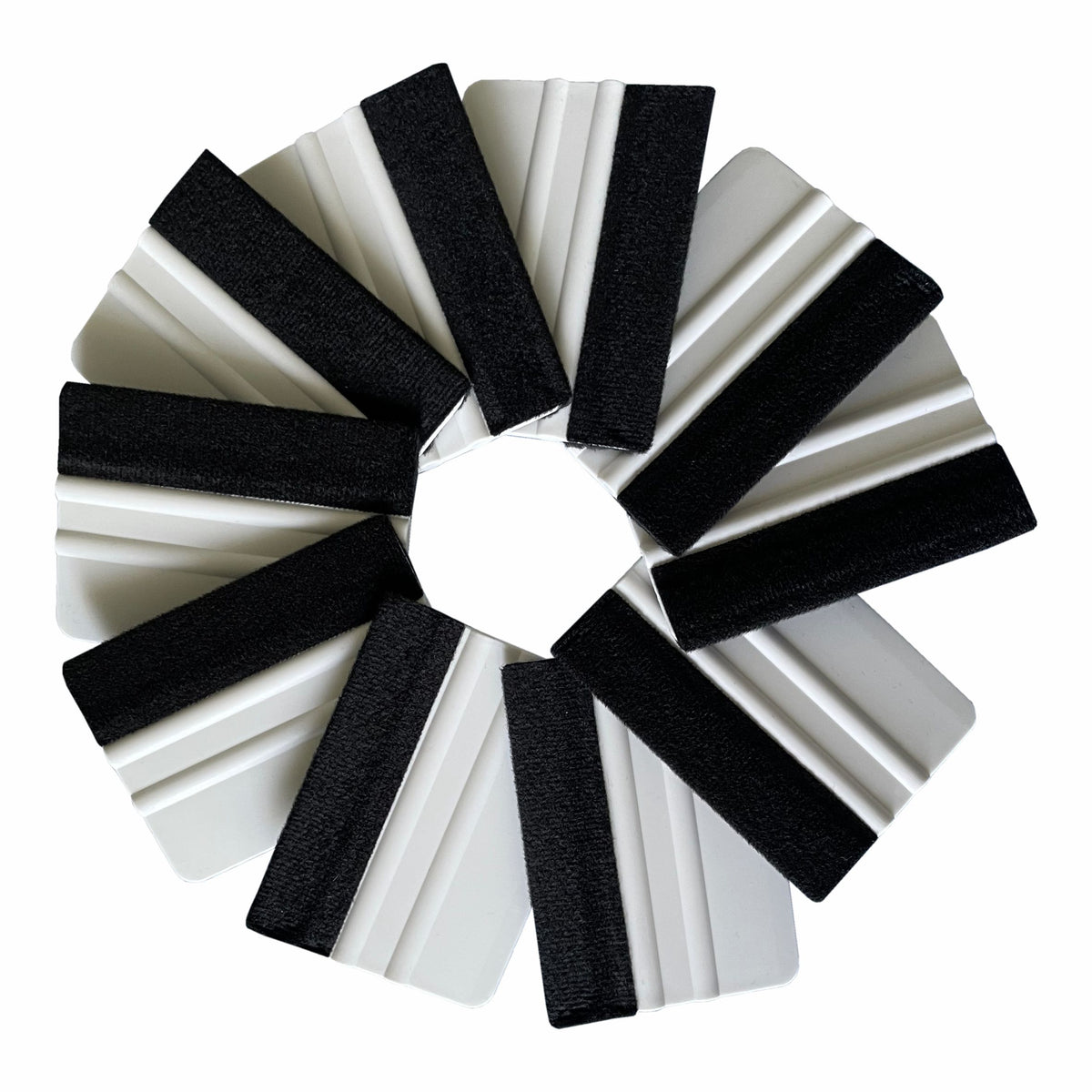 Rakel [10x7,3cm] mit Filzkante als Werkzeug für Folierung von: Autofolie, Wrapping Folie,  Möbelfolie, Fensterfolie -Weiß - FOTOFOL