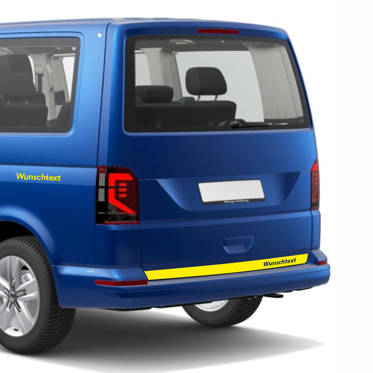 Heckklappen Heckstreifen  Aufkleber Wunschtext passend für VW T6.1 T6 T5 Multivan Bulli - Streifen 1 - FOTOFOL