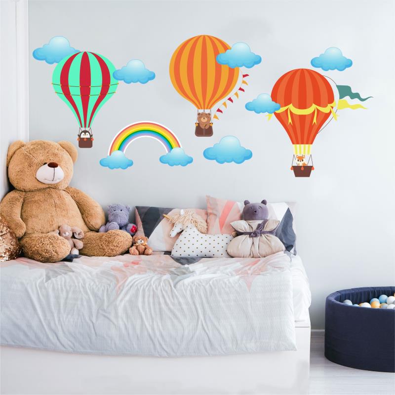 Wandtattoo "Heißluftballons" für Kinder kaufen und aufkleben - FOTOFOL