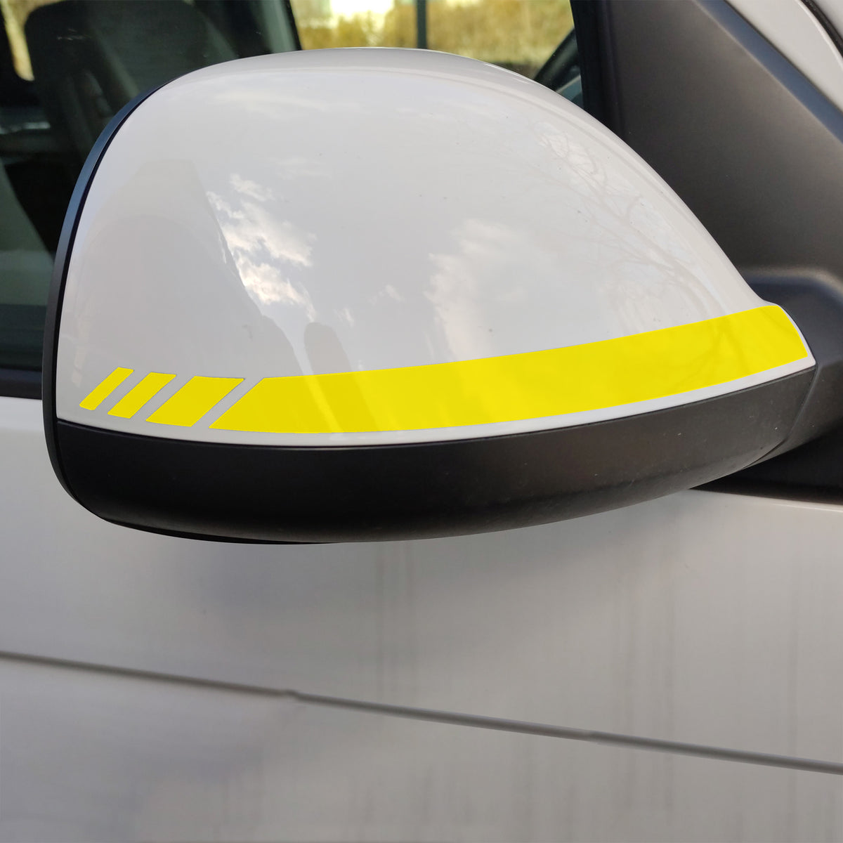 Spiegelstreifen Aufkleber Set passend für VW T6.1 - Spiegelgehäuse Tuning Sticker - FOTOFOL