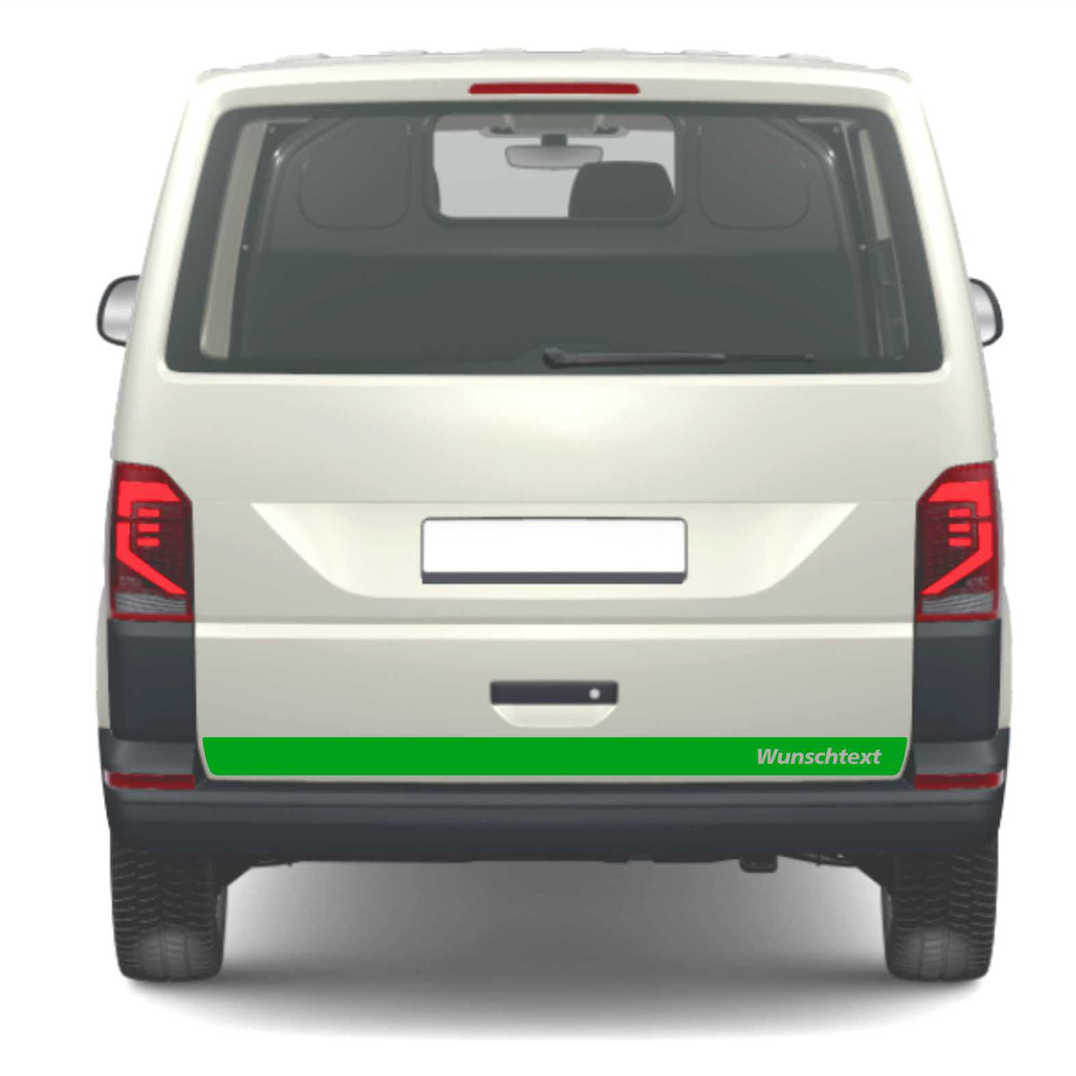 Heckklappen Heckstreifen  Aufkleber Wunschtext passend für VW T6.1 T6 T5 Multivan Bulli - Streifen 1 - FOTOFOL